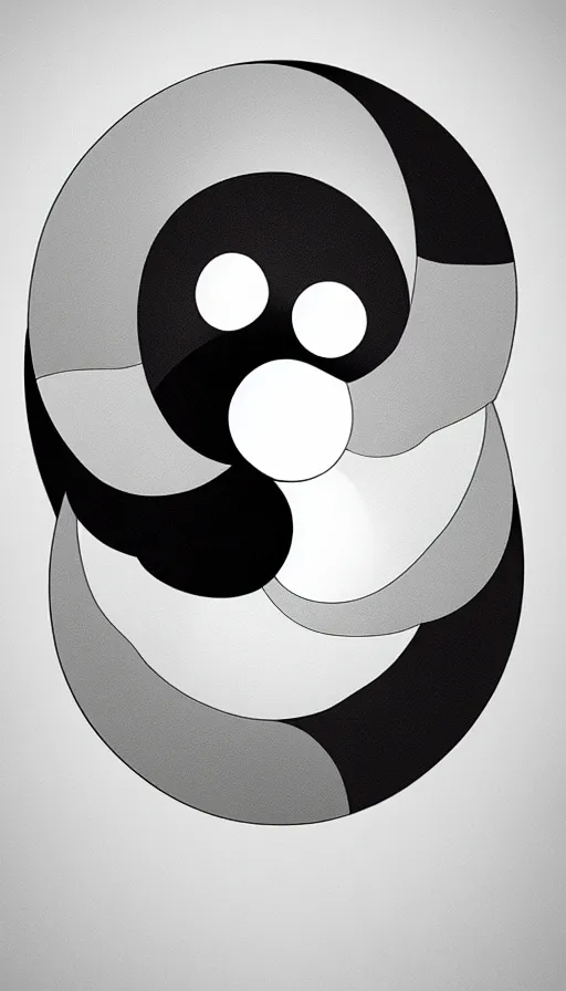 Image similar to Abstract representation of ying Yang concept, from Cryptid Academia