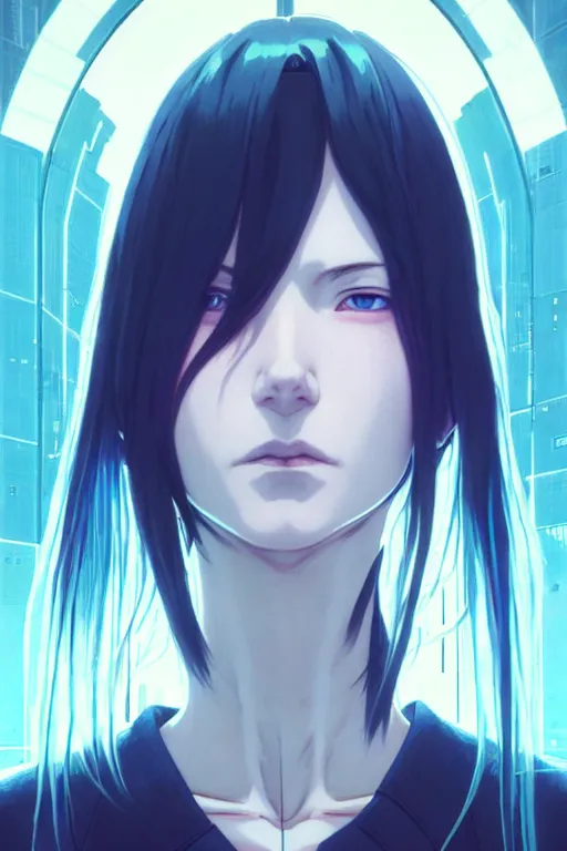 Prompt: portrait Anime cyborg non girl, cyberpunk, holy church cute-fine-face, white-hair pretty face, realistic shaded Perfect face, fine details. Anime. realistic shaded lighting by Ilya Kuvshinov katsuhiro otomo ghost-in-the-shell, magali villeneuve, artgerm, rutkowski, WLOP Jeremy Lipkin and Giuseppe Dangelico Pino and Michael Garmash and Rob Rey