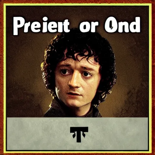 Prompt: president frodo