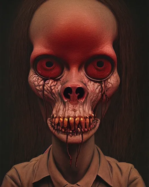 Image similar to schoolgirl grotesque, ultra detailed, ultra realistic, adventure time, studio lighting, by beksinski, alejandro jodorowsky, giger, greg rutkowski, carne griffith trending on artstation, deviantart, photorealism