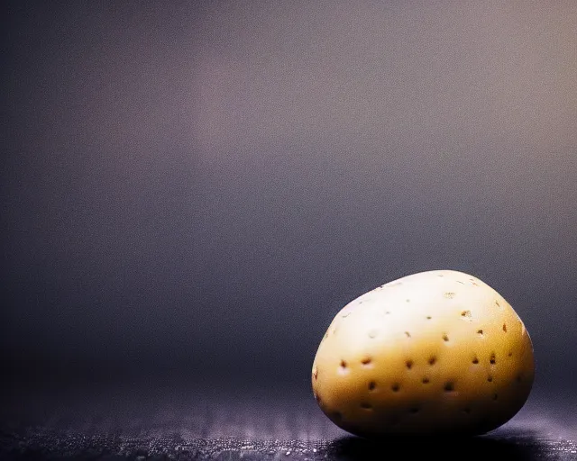 Prompt: elon musk stuck inside a potato, dof and bokeh