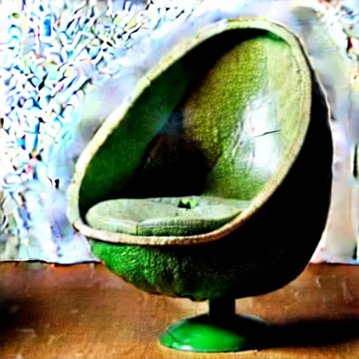 Image similar to an avocado armchair