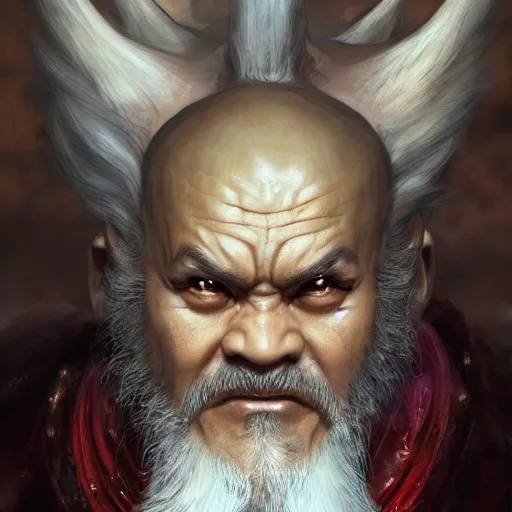 Image similar to Heihachi Mishima as a fantasy D&D character, portrait art by Donato Giancola and Bayard Wu, digital art, trending on artstation, 4k