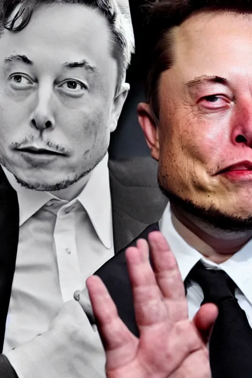 Image similar to Elon Musk disappeared from this world, became invisible