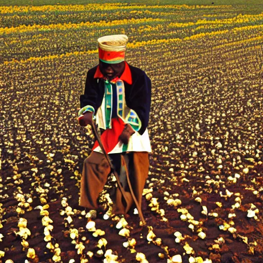 Image similar to Zwarte Piet working in the cotton fields of Missouri