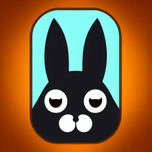 Prompt: bunny app icon, minimalism style!, intricate, detailed, trending on artstation