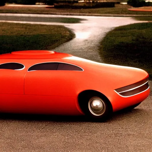 Prompt: The car, designed by Herman Miller