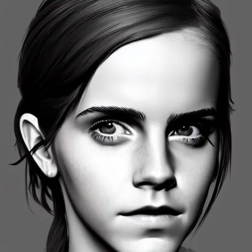 Image similar to Portrait of Emma Watson, cyberpunk style, artstation cgsociety masterpiece