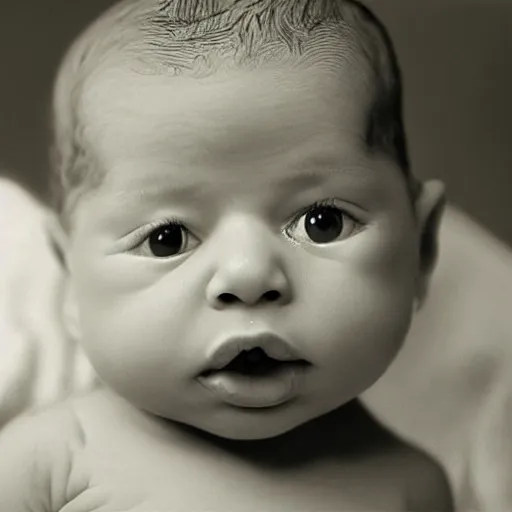 Prompt: a new born baby with a square head, mutation, realistic photograph, medical photography, censored face.