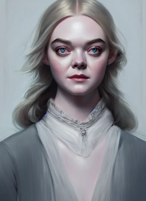 symmetry!! portrait of elle fanning in prey, horror, | Stable Diffusion ...