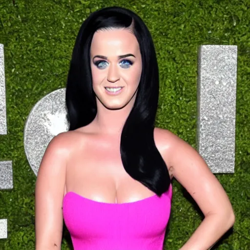 Prompt: 3 5 mm katy perry lashes out at the media while wearing a pink - lemonade and sea blue skin - tight reflective dress, los angeles 2 0 1 5