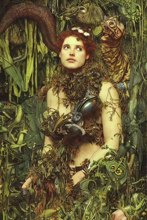 Image similar to a squonk in an alien jungle by lawrence alma tadema and rick berry and norman rockwell and jason fabok and greg staples and nc wyeth