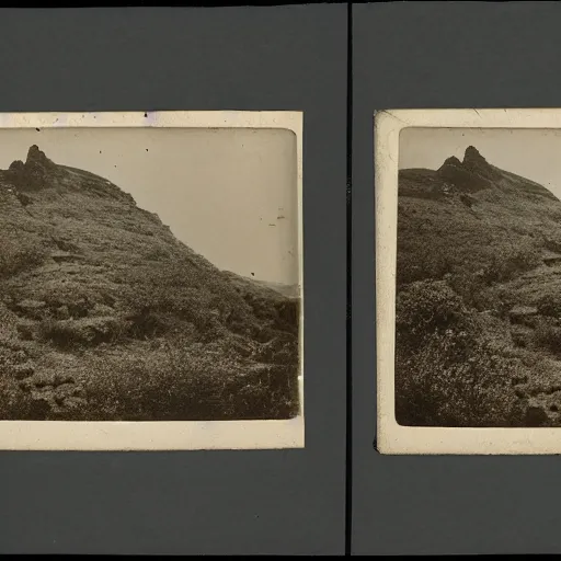 Prompt: stereoscopic image of a landscape