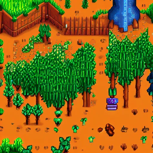 Image similar to isometric game 3d terrain stardew valley