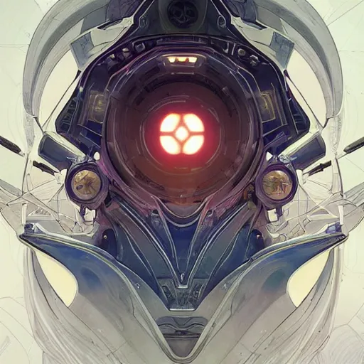 Image similar to symmetry! abstract futuristic robotic, psychedelic background, apex legends, epic lighting, pen illustration, ultra detailed, art by artgerm and greg rutkowski and alphonse mucha
