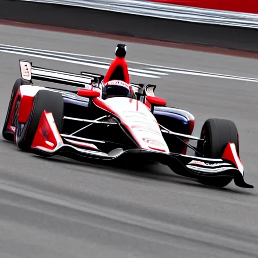 Prompt: indycar and formula 1 car driving in new york