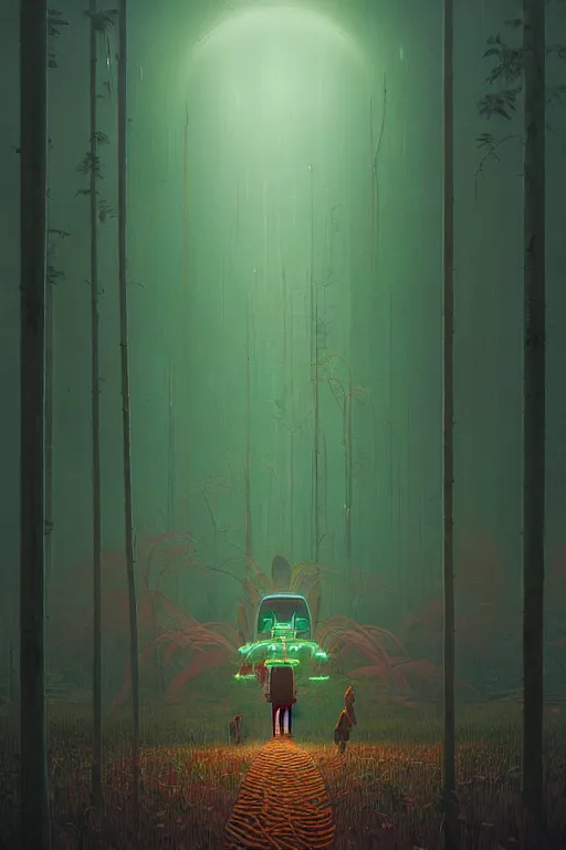 Image similar to The Ayahuasca Spirit, by Simon Stalenhag