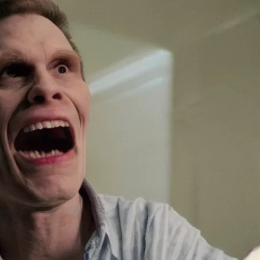 Prompt: Live Action Still of Jerma in Poltergeist, real life, hyperrealistic, ultra realistic, realistic, highly detailed, epic, HD quality, 8k resolution, body and headshot, film still