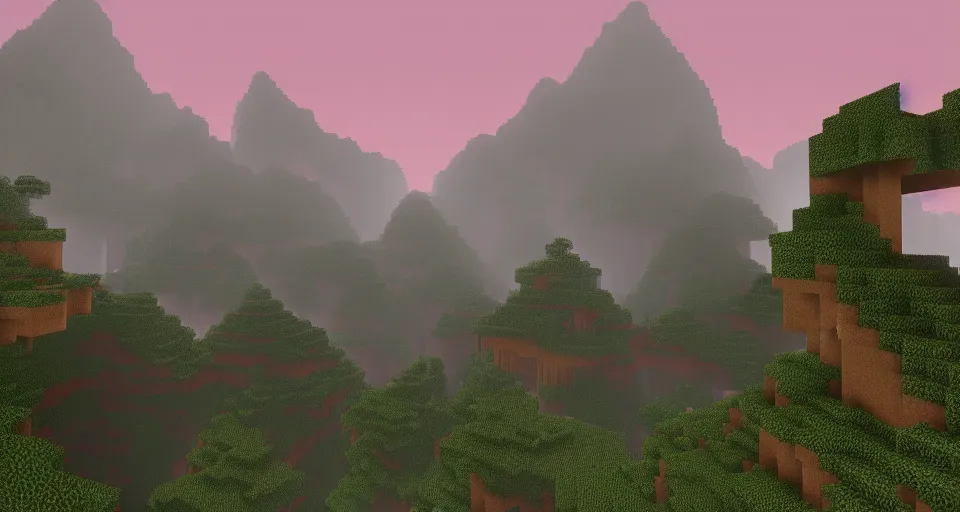 a film cgi render of a wither storm from minecraft in, Stable Diffusion