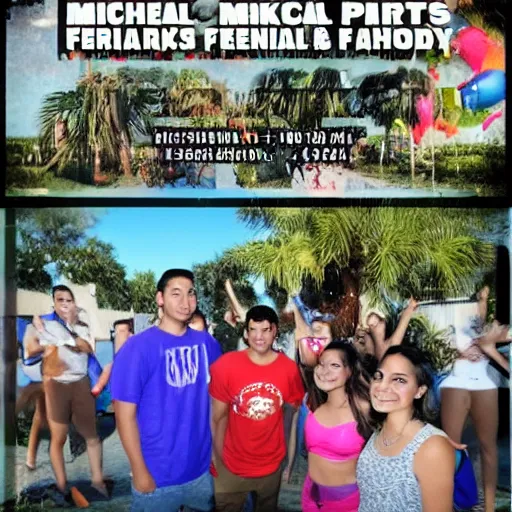 Prompt: high school party in pembroke pines with michael fernandez and david mack and scott garcia the moves