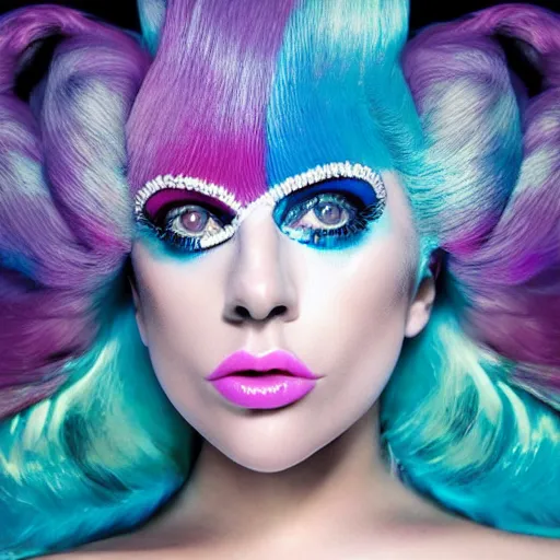Prompt: lady gaga artpop act 2 album cover shot by nick knight, showstudio, full body, artpop, jeff koons, number 1 on billboard album charts, canon, highly realistic. high resolution. highly detailed. dramatic. 8 k. 4 k.