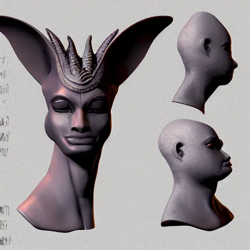 Image similar to anubis, crystall, head, unreal 5, detailed