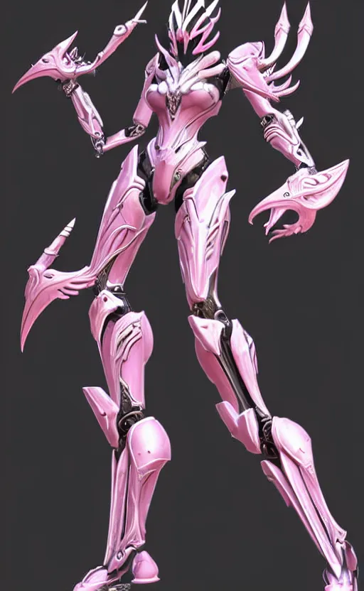 Image similar to extremely detailed goddess shot, front shot, low shot, of a beautiful saryn warframe, that's a giant beautiful stunning anthropomorphic robot female dragon with metal cat ears, standing elegantly on a mountain, detailed sharp robot dragon claws, robot dragon feet, streamlined pink armor, thick smooth warframe thighs, long elegant tail, detailed warframe fanart, destiny fanart, high quality digital art, giantess art, furry art, 3D realistic, warframe art, Destiny art, furaffinity, DeviantArt, artstation, 8k HD, octane render