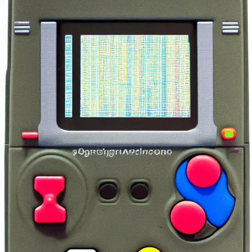 Image similar to Photo of a historic Mayan Game Boy, detailed, studio-lighting, award-winning