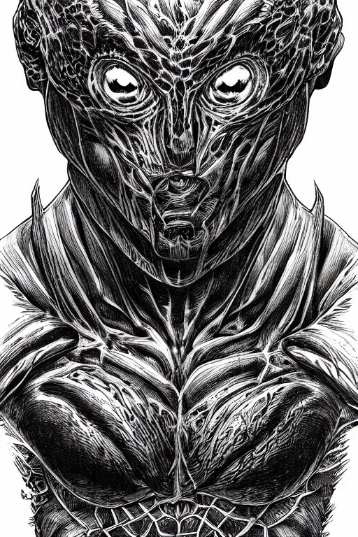 Prompt: mole humanoid figure monster, symmetrical, highly detailed, digital art, sharp focus, trending on art station, kentaro miura manga art style