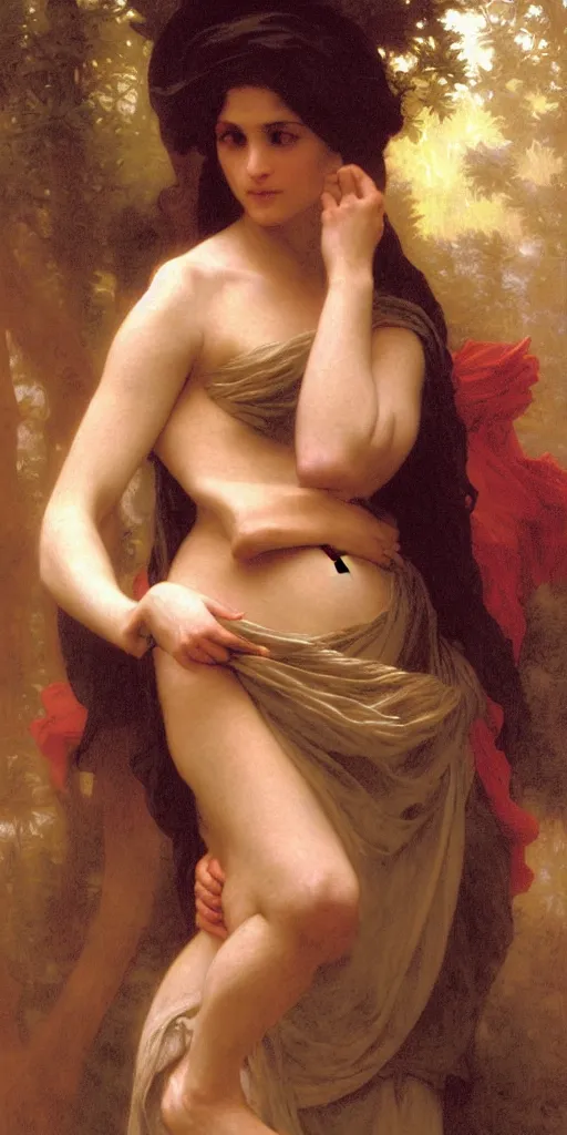 Image similar to The sorceress, painted by William-Adolphe Bouguereau