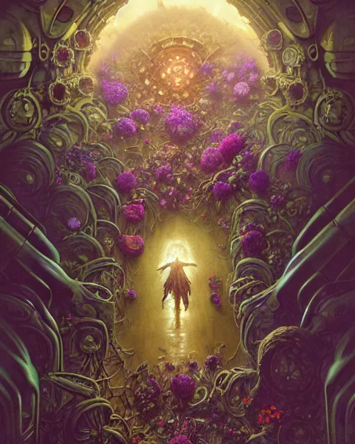 Image similar to the platonic ideal of flowers, rotting, insects and praying of cletus kasady carnage thanos dementor wild hunt doctor doom chtulu mandelbulb mandala ponyo bioshock davinci heavy rain, d & d, fantasy, ego death, decay, dmt, art by artgerm and greg rutkowski and alphonse mucha