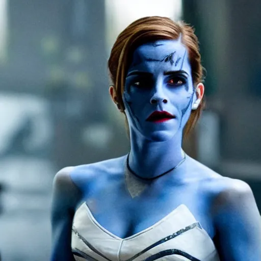 Image similar to Emma Watson as Mystique