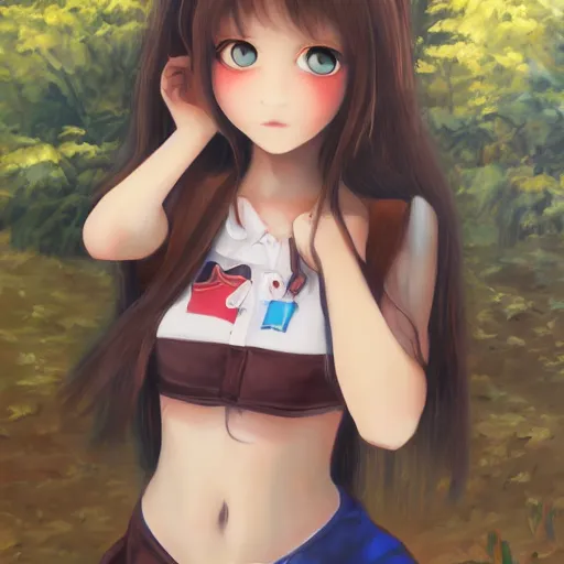 Image similar to malise kurisu, ilya, oil painting, cute, hdr, 4 k