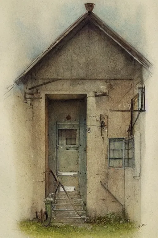 Prompt: ( ( ( ( ( 1 9 5 0 s school building. muted colors. ) ) ) ) ) by jean - baptiste monge!!!!!!!!!!!!!!!!!!!!!!!!!!!