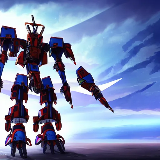 Image similar to an aztec mecha, height : 1 8 meters, anime key visual, 4 k