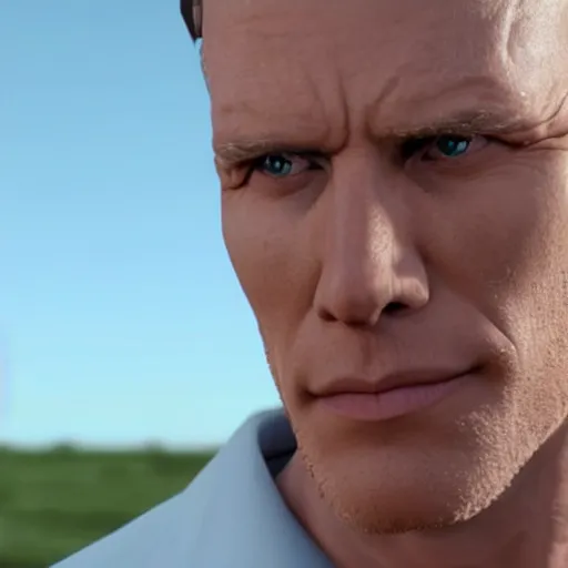 Image similar to Live Action Still of Jerma in Breaking Bad, real life, hyperrealistic, ultra realistic, realistic, highly detailed, epic, HD quality, 8k resolution, body and headshot, film still