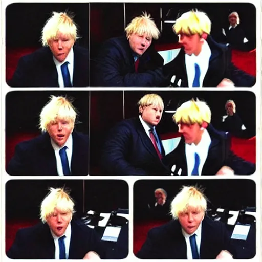 Image similar to Boris johnson in the matrix