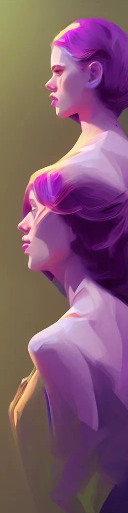 Prompt: SIP TECH sharp focus, intricate, elegant, digital painting, artstation, matte, highly detailed, concept art, illustration, volumetric lighting, purple green color scheme, art by Ilya Kuvshinov, artgerm