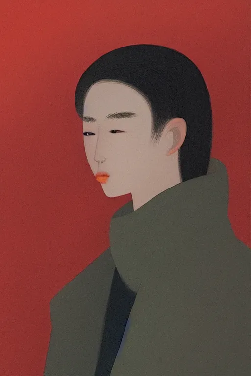 Image similar to “a portrait of a character in a scenic environment by Bo Feng Lin”