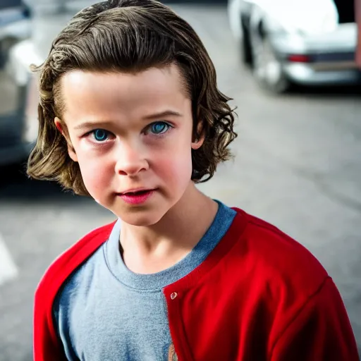 Prompt: Brad Pitt as a kid in Stranger Things, EOS-1D, f/1.4, ISO 200, 1/160s, 8K, RAW, unedited, symmetrical balance, in-frame