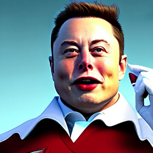 Image similar to elon musk as doctor eggman in sonic live action movie , 8k resolution, full HD, cinematic lighting, award winning, anatomically correct
