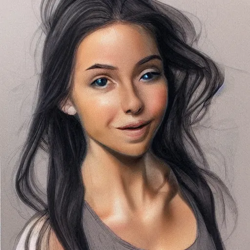 Prompt: Perfectly centered cute young woman, photorealistic, hyperdetailed, lifelike