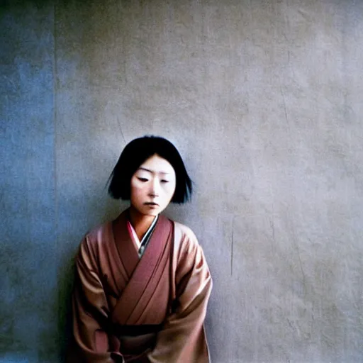 Prompt: photograph of a young japanese woman, photograph by steve mccurry