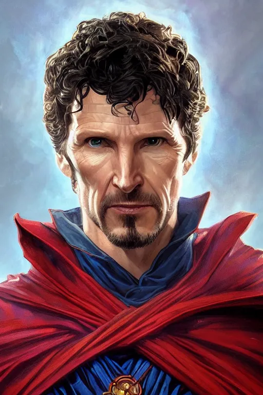 Image similar to Portrait of Todd Howard as Doctor Strange highly detailed, marvel comics, dark, digital painting, artstation, concept art, smooth, sharp focus, illustration, art by artgerm and greg rutkowski and alphonse mucha and Wayne Barlowe and Zdislav Beksinski