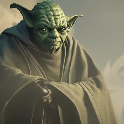 Image similar to portrait of darth sidious teaches master yoda the dark side of the force, 8 k uhd, unreal engine, octane render in the artstyle of finnian macmanus, john park and greg rutkowski