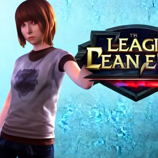 Image similar to 3D render of Max Caulfield posing as a League of Legends champion