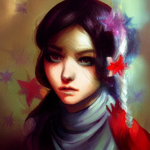 Image similar to a painting in the style of jean - baptiste jacques augustin and in the style of ross tran.