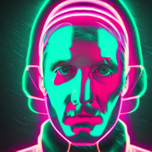 Prompt: nikola tesla in hoodie, portrait, vaporwave, synthwave, neon, vector graphics, cinematic, volumetric lighting, f 8 aperture, cinematic eastman 5 3 8 4 film, photorealistic