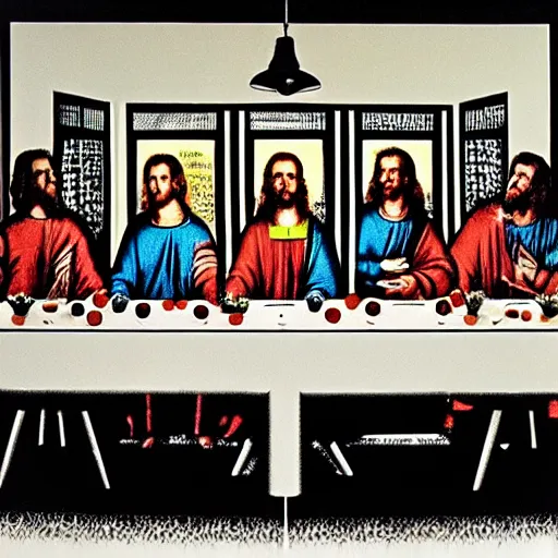 Prompt: andy warhol's last supper