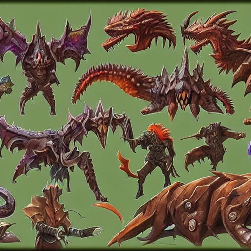 Image similar to Runescape boss monster concept art, highly detailed, beast of legends, exciting, magnificent